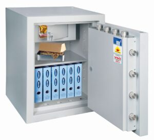 Rottner feuersicherer Wertschutzschrank EN5 Resort IT 100 Fire Premium Doppelbartschloss lichtgrau
