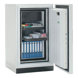 Rottner feuersicherer Datenschrank S 120 DIS Super Data 4 Doppelbartschloss grau